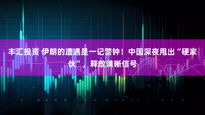 丰汇投资 伊朗的遭遇是一记警钟！中国深夜甩出“硬家伙”，释放清晰信号